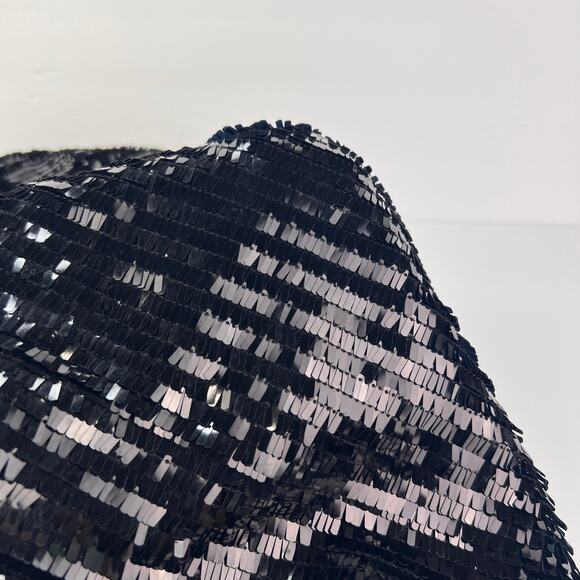 NEW NASTY GAL Vegas Baby Black Sequin Bodycon Mini Dress Sheer Sides XS - Picture 11 of 13